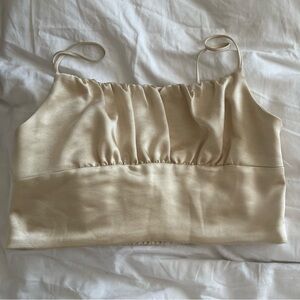 Zara Satin Crop Top
